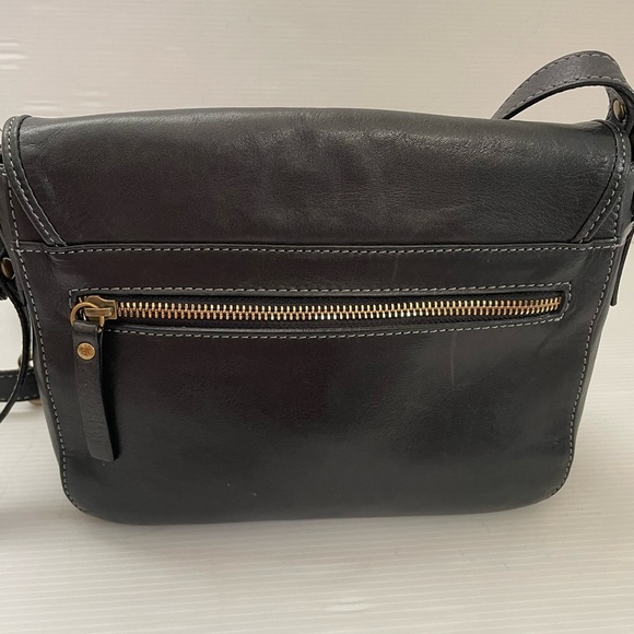Avorio Nero Black Leather Shoulder bag Made in Italy Red Lining - Picture 15 of 15